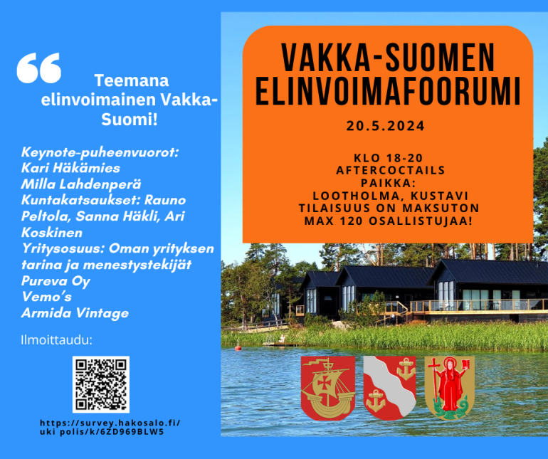 Vakka-Suomen Elinvoimafoorumi 20.5.2024